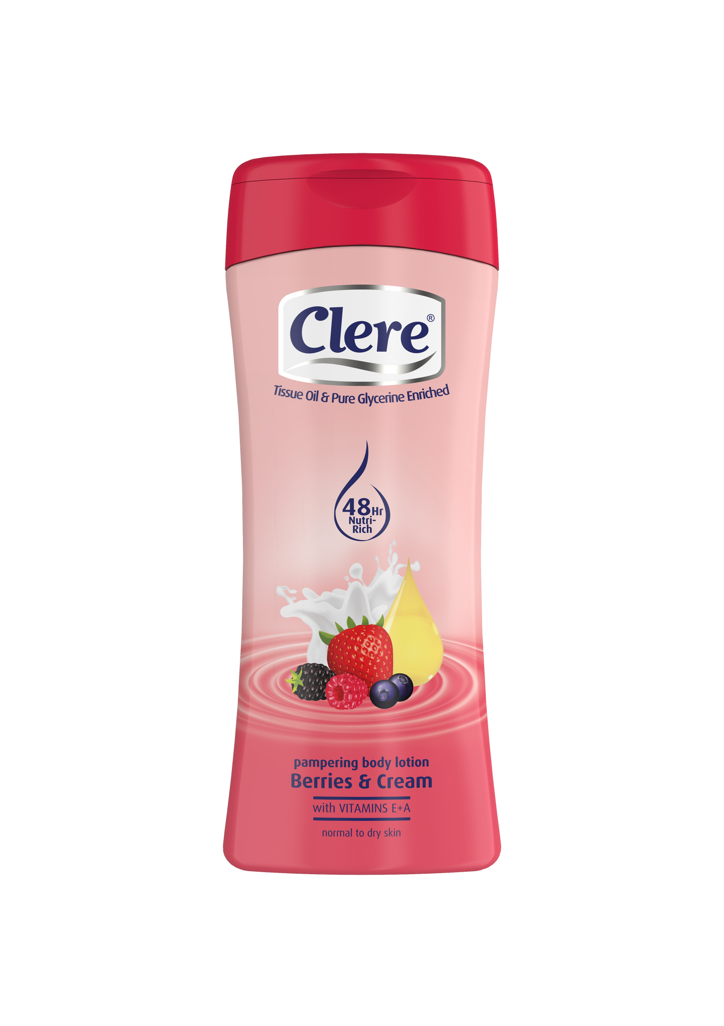 Clere Hand & Body Lotion - Berries and Crème - 400ml