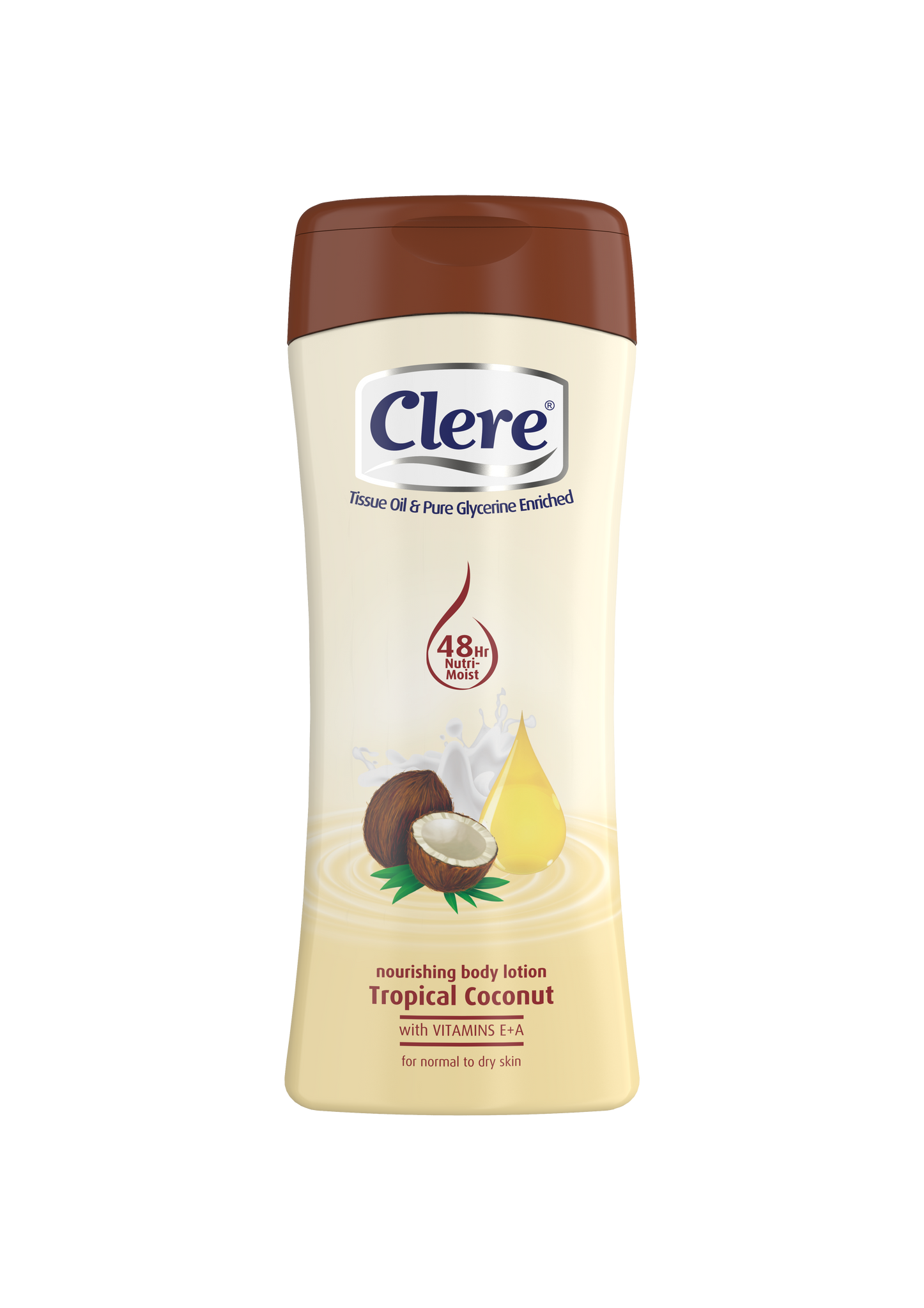 Clere Hand & Body Lotion - Tropical Coconut - 400ml