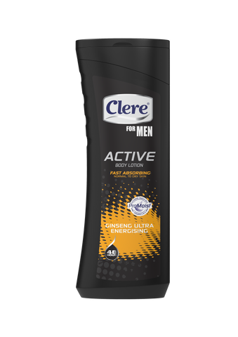 Clere For Men Active Body Lotion - Ultra Energising - 400ml 36-Pack