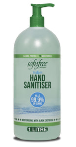 Sofnfree castor oil hand sanitiser 1l