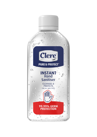Clere Pure & Protect Instant Hand Sanitiser (PET Bottle) - Gel - 100ml 36-Pack