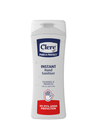 Clere Pure & Protect Instant Hand Sanitiser (Lotion Bottle) - Gel - 400ml