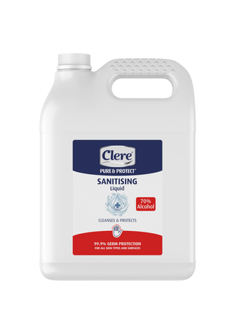 Clere Pure & Protect Sanitising Liquid (70%) - Liquid - 5L