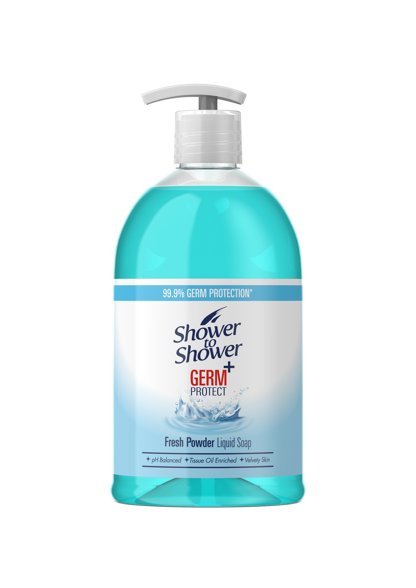 Shower to Shower Liquid Hand Soap - Fresh Powder - 475ml 24-Pack