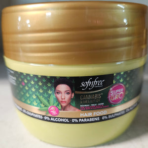 Sofnfree cannibus shea butter hairfood 250ml