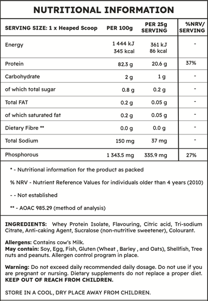 Infinite Nutrition Whey Protein