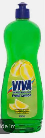 Viva Dishwashing Liquid Fresh Lemon 750ml