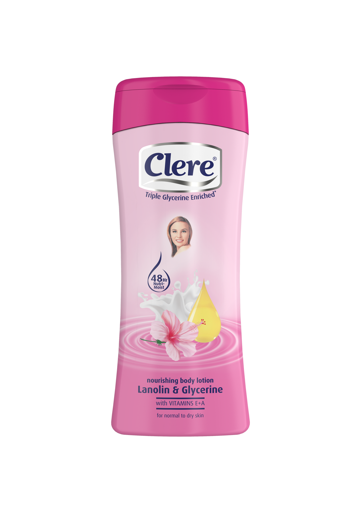 Clere Hand & Body Lotion - Lanolin & Glycerine - 200ml 24-Pack