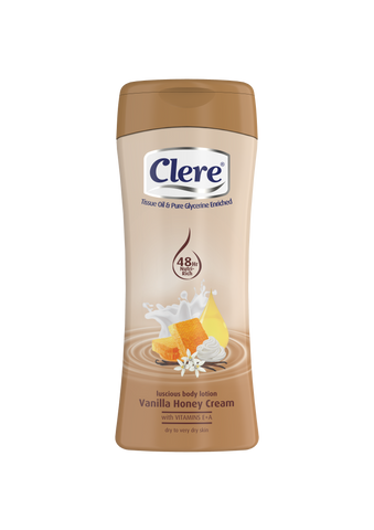 Clere Hand & Body Lotion - Vanilla Honey - 400ml 36-Pack