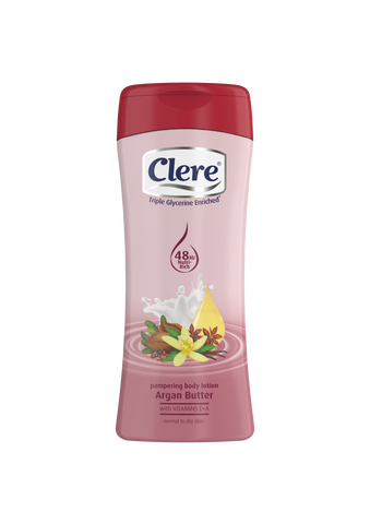 Clere Hand & Body Lotion - Argan Butter - 200ml 24-Pack