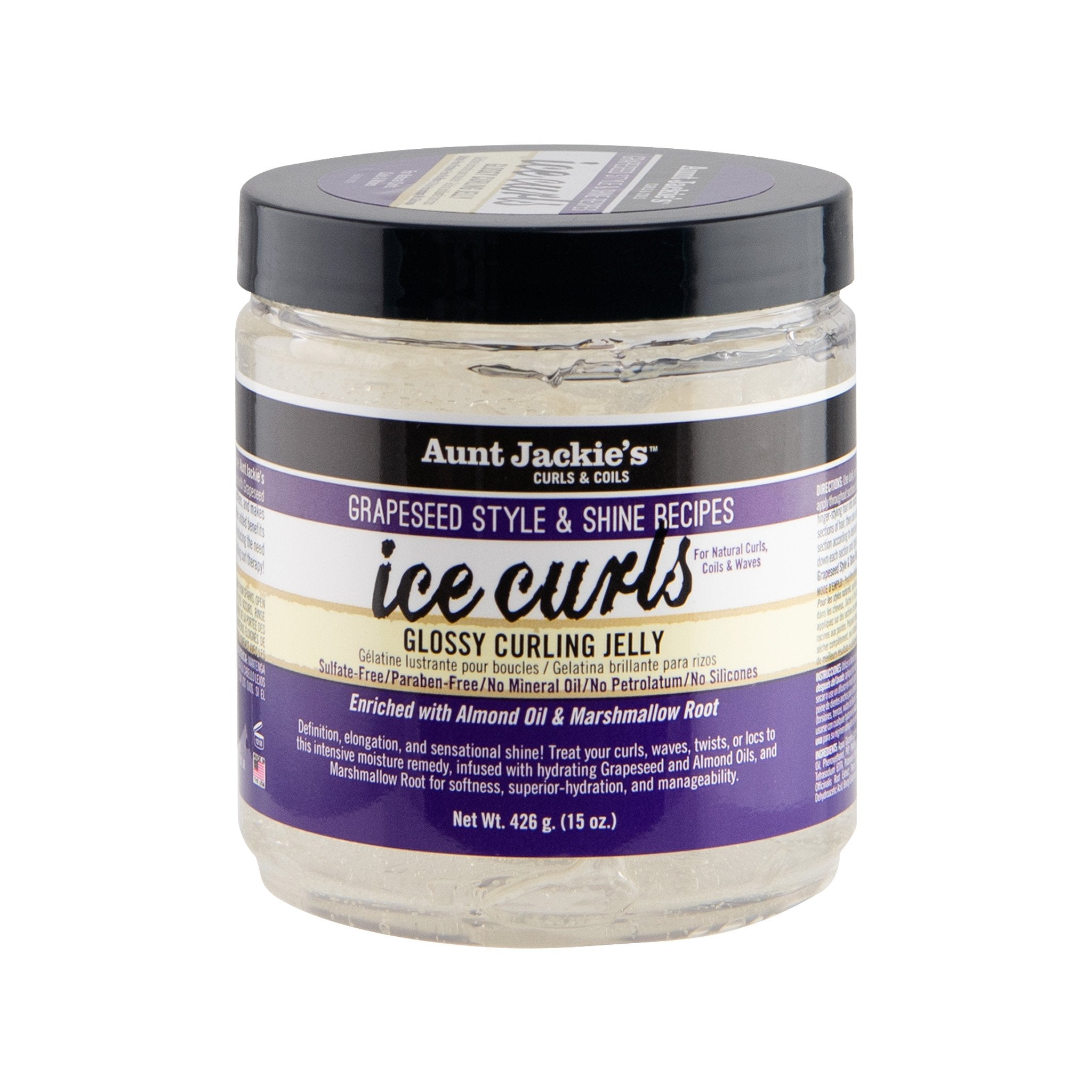 Aunt Jackie's Grapeseed Style & Shine Recipes Ice Curls - 426g 6-Pack