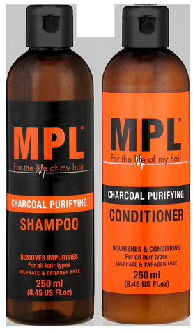 MPL Charcoal Shampoo & Conditioner (B/P) (250ml + 250ml) 6-Pack