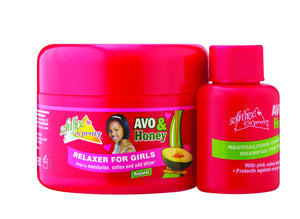 Sofnfree avo & honey relaxer for girls regular 125ml + 60ml neutralising shampoo  12-Pack