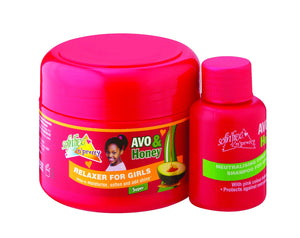 Sofnfree avo & honey relaxer for girls super  125ml + 60ml neutralising shampoo