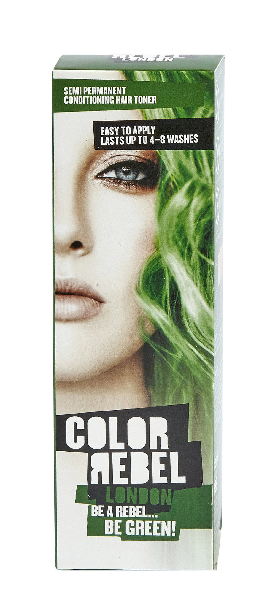 Color Rebel Semi-Perm cond hair toner green100ml 12-Pack