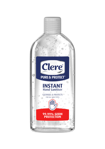 Clere Pure & Protect Instant Hand Sanitiser (PET Bottle) - Gel - 200ml 12-Pack