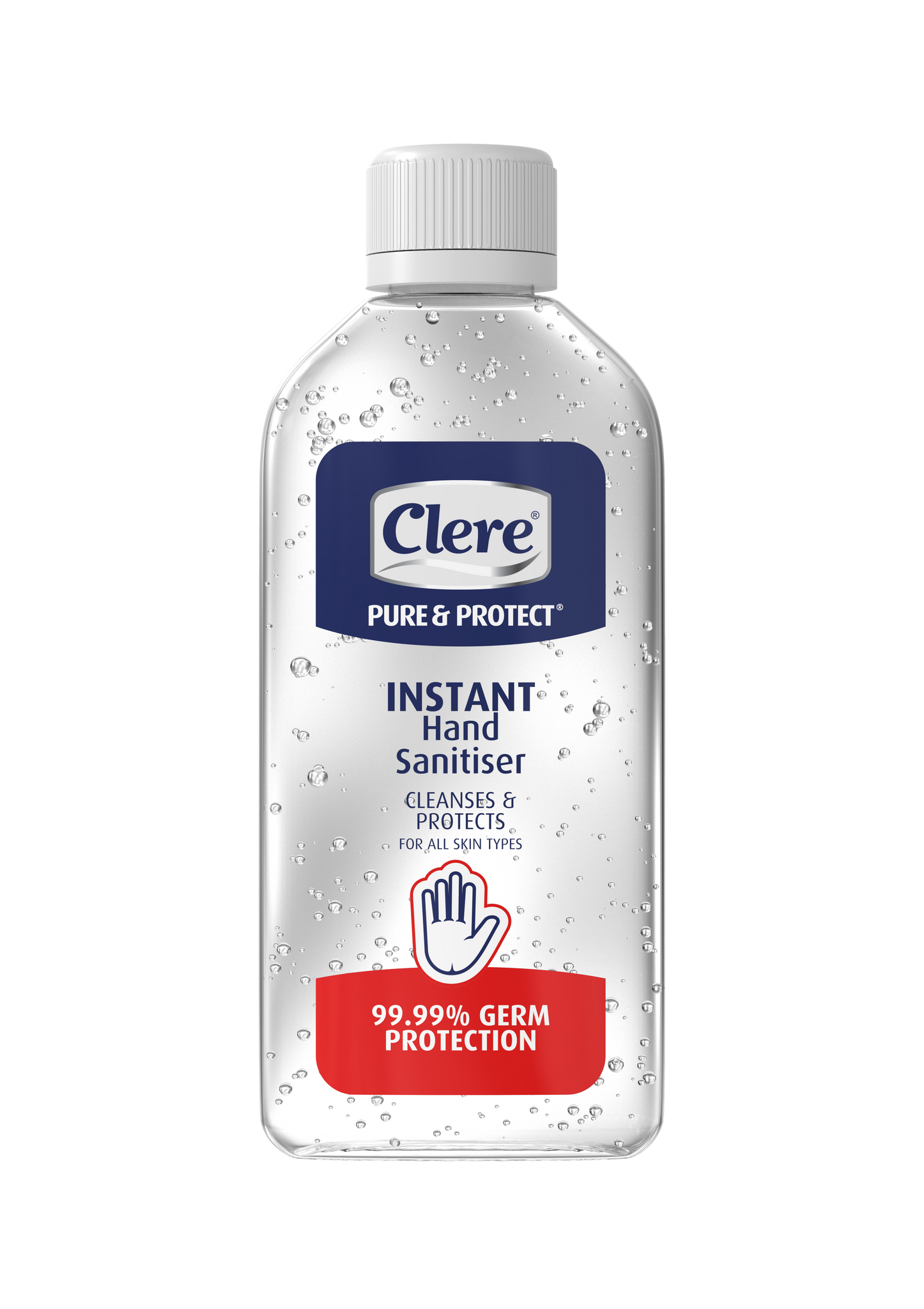 Clere Pure & Protect Instant Hand Sanitiser (PET Bottle) - Gel - 100ml 36-Pack