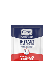 Clere Pure & Protect Instant Hand Sanitiser (Sachet) - Gel - 5ml 950-Pack