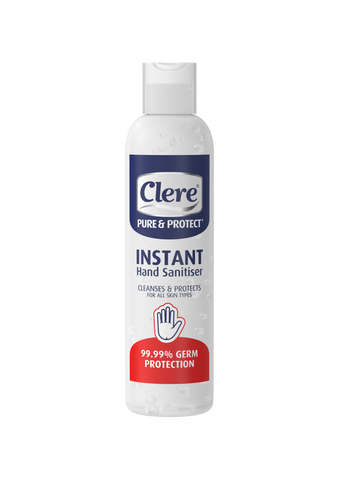 Clere Pure & Protect Instant Hand Sanitiser (Round bottle) - Gel - 250ml