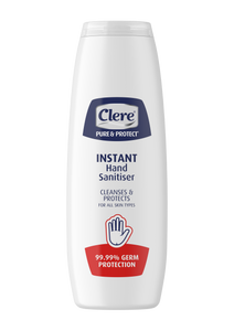 Clere Pure & Protect Instant Hand Sanitiser (Oval Bottle) - Gel - 200ml