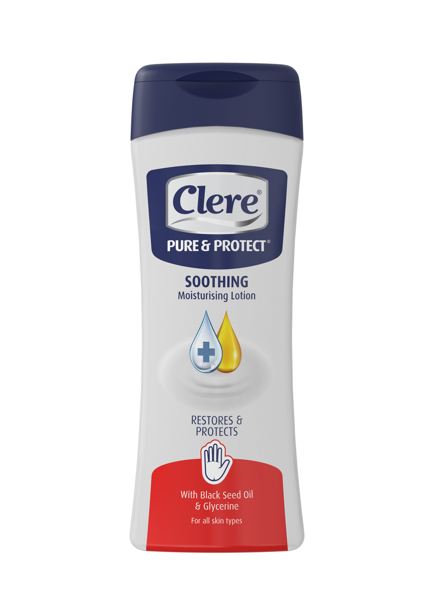 Clere Pure & Protect Soothing Moisturising Lotion (lotion bottle)  - 400ml