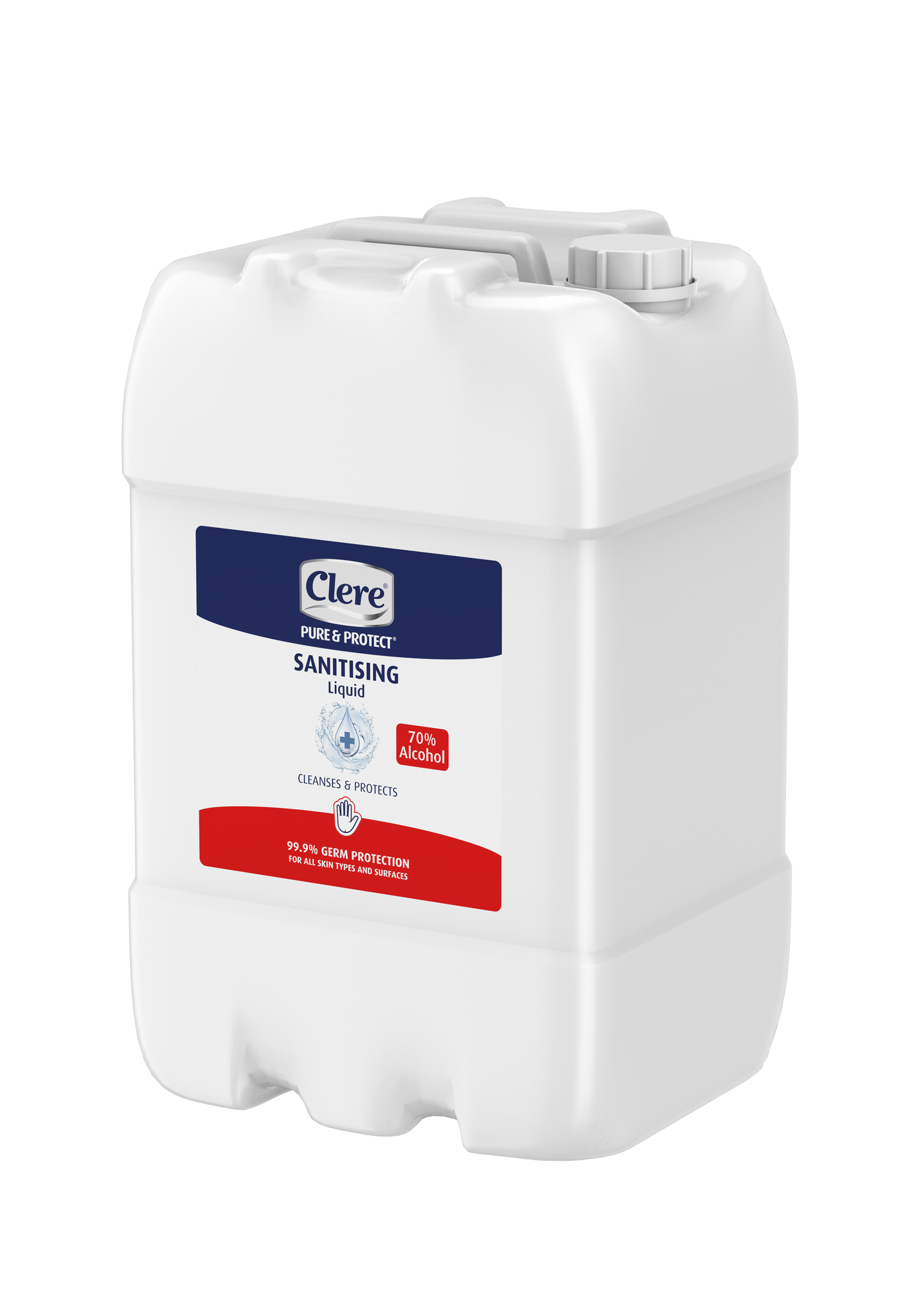 Clere Pure & Protect Sanitising Liquid (70%) - Liquid - 25L