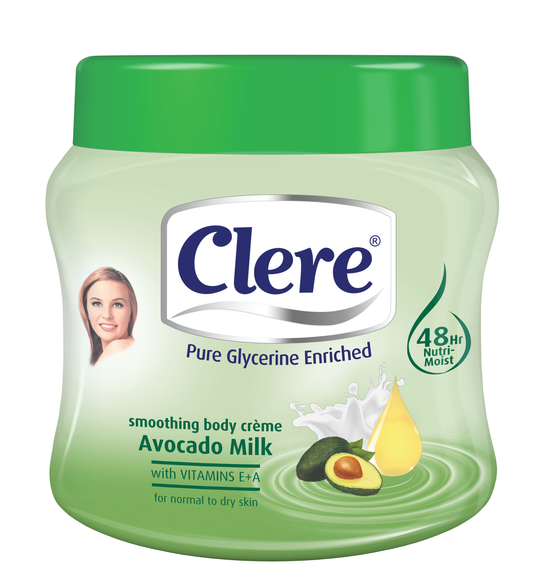 Clere Body Crème - Avocado Milk 300ml 24-Pack