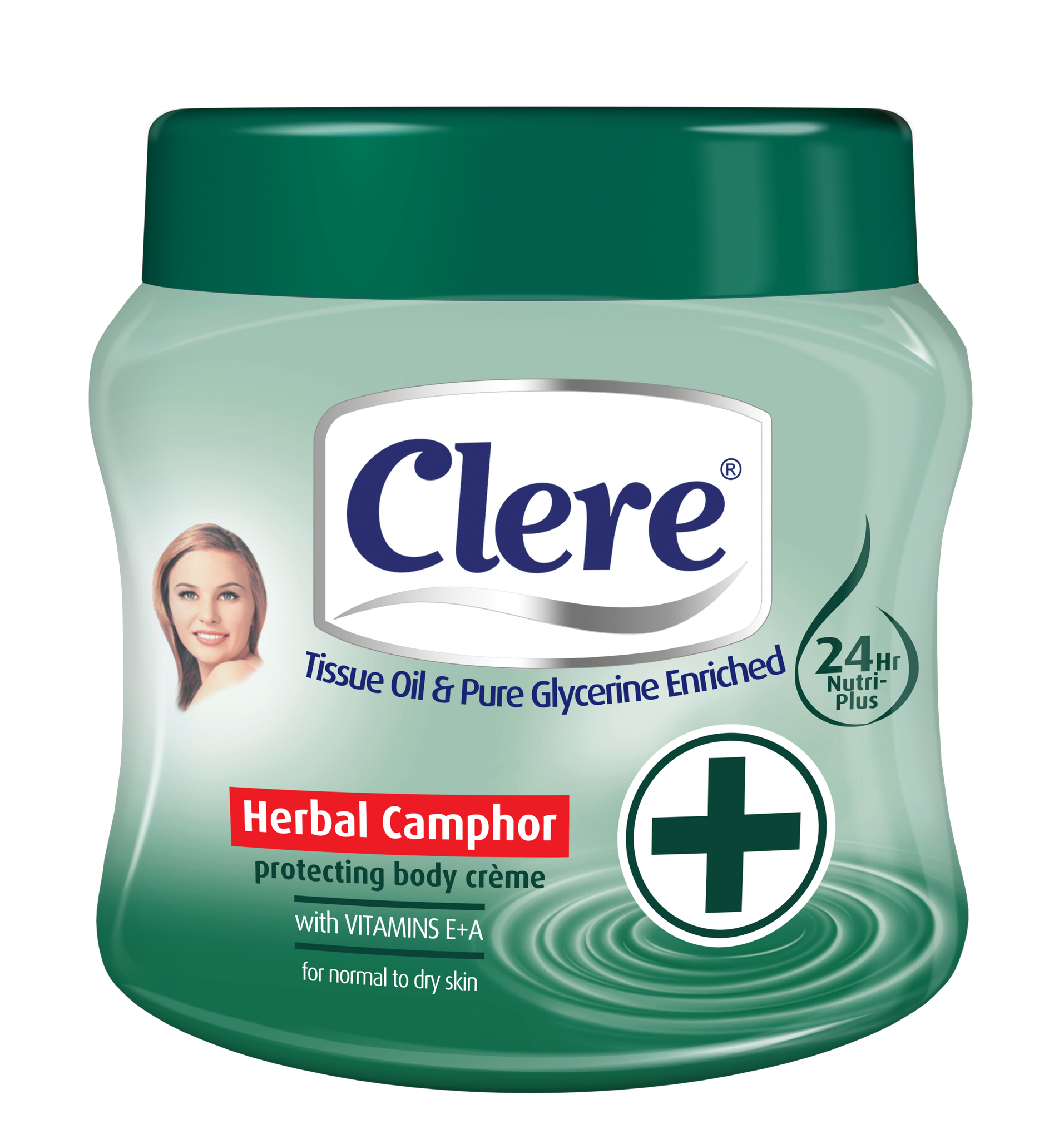 Clere Body Crème - Herbal Camphor 500ml 24-Pack