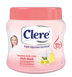 Clere Body Crème - Rich Musk 300ml 24-Pack