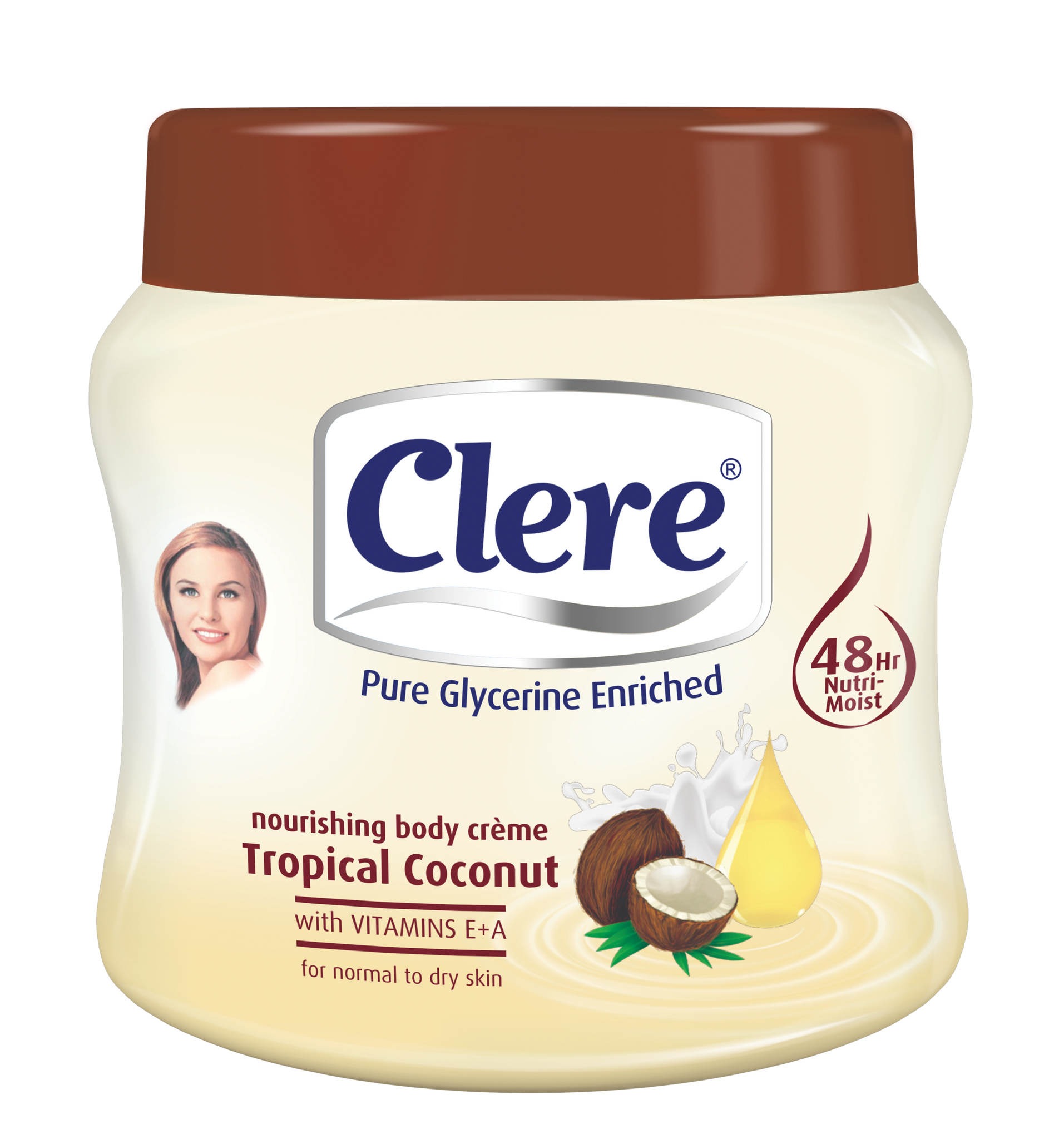 Clere Body Crème - Tropical Coconut 300ml 24-Pack