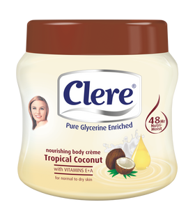Clere Body Crème - Tropical Coconut 500ml