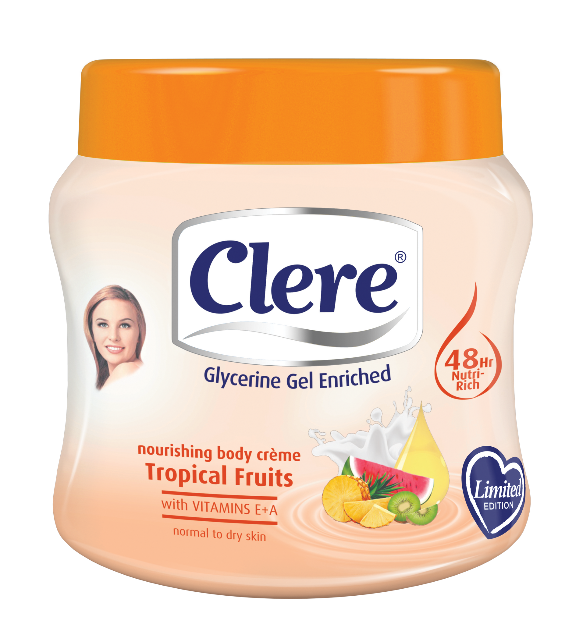 Clere Body Crème - Tropical Fruit 300ml 24-Pack