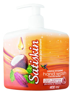 Satiskin Hand Wash - Cocoa Butter - 400ml 12-Pack