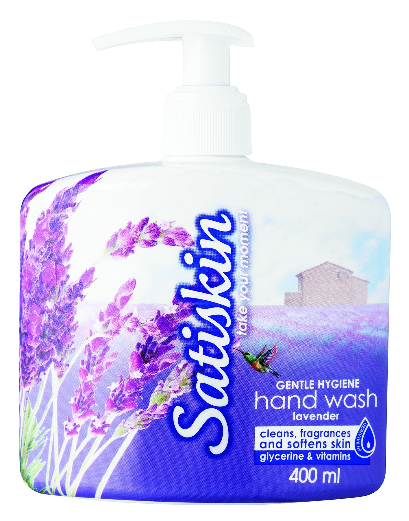 Satiskin Hand Wash - Lavender Crème - 400ml 12-Pack