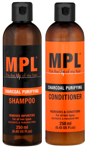 MPL Charcoal Shampoo & Conditioner (B/P) (250ml + 250ml)