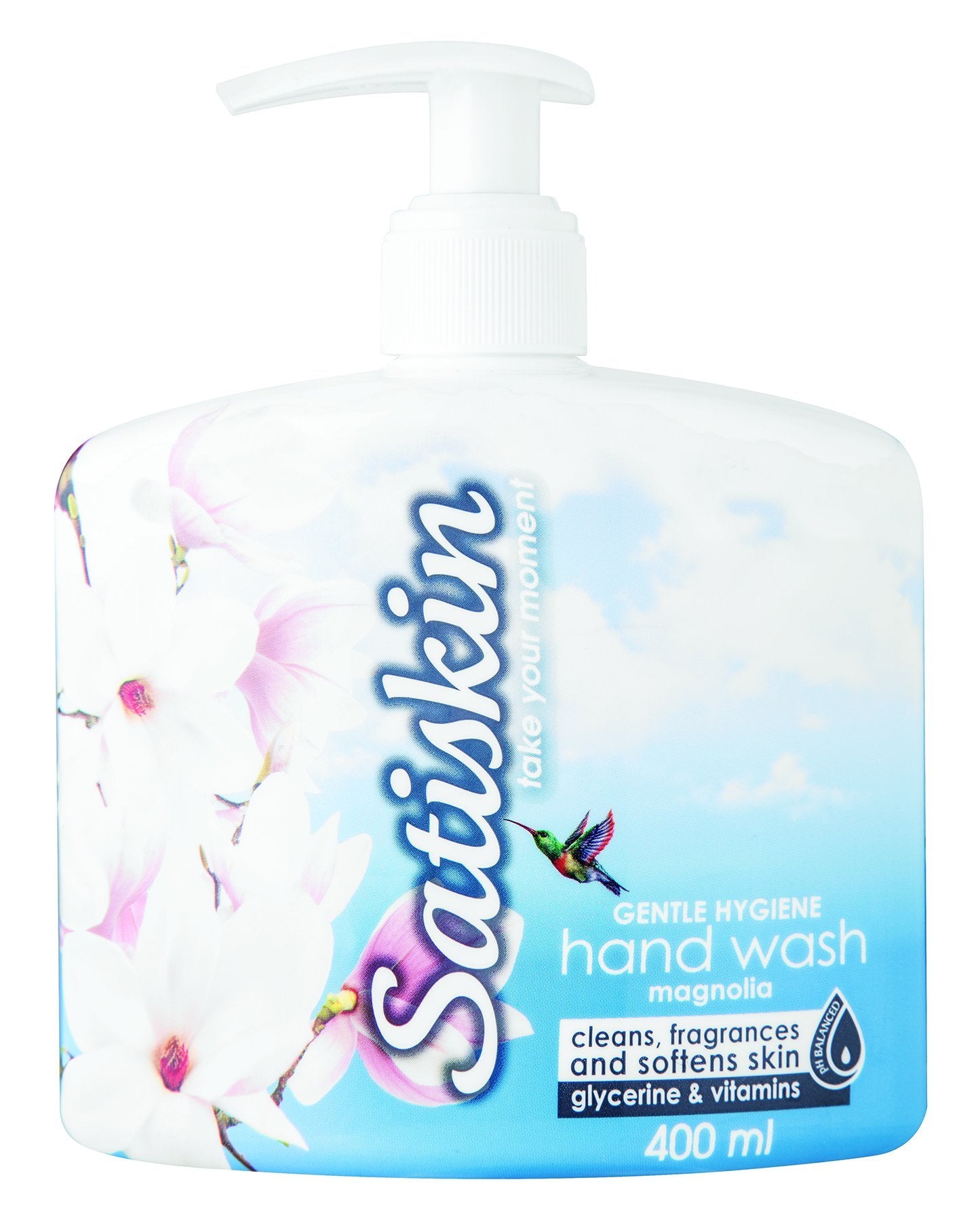 Satiskin Hand Wash - White Magnolia Crème - 400ml 12-Pack