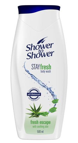 Shower to Shower Fresh Escape Body Wash - 500ml 24-Pack