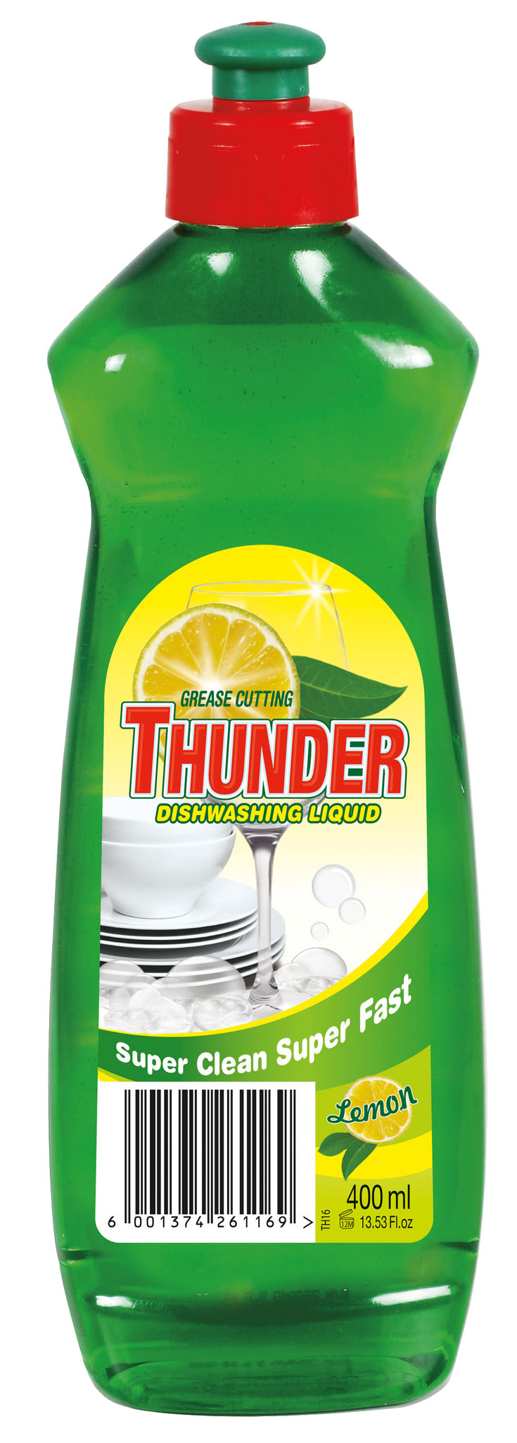 Thunder Dishwashing liquid lemon - 400ml 36-Pack