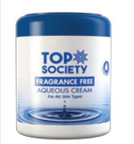 Top Society Fragrance Free Aqueous Cream 500ml